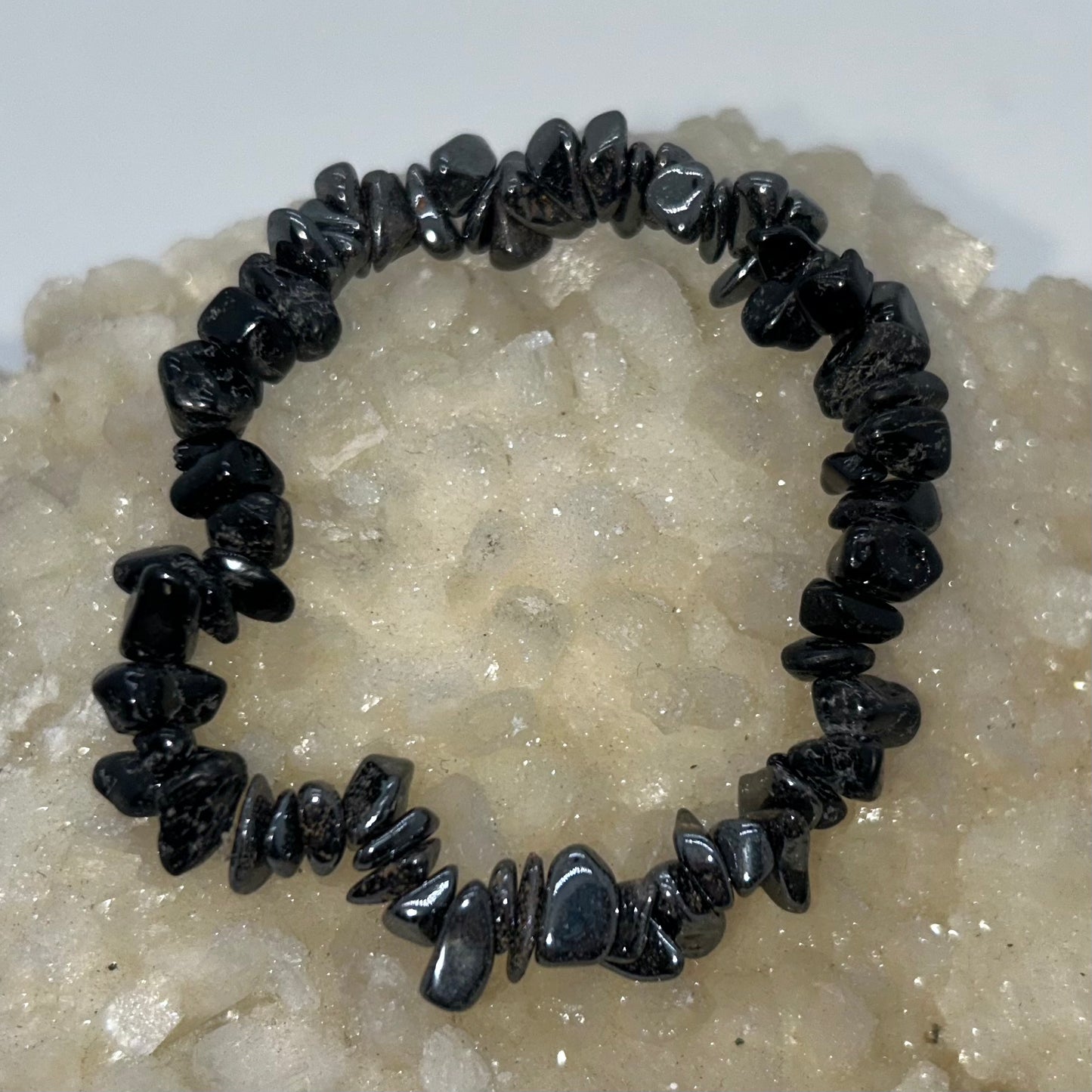 Chip Black Tourmaline & Hematite
