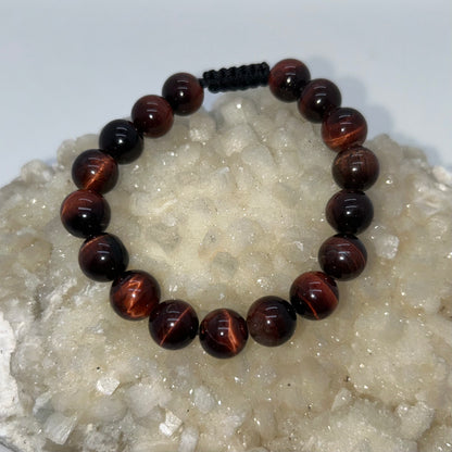Red Tiger's Eye 10mm - adjustable