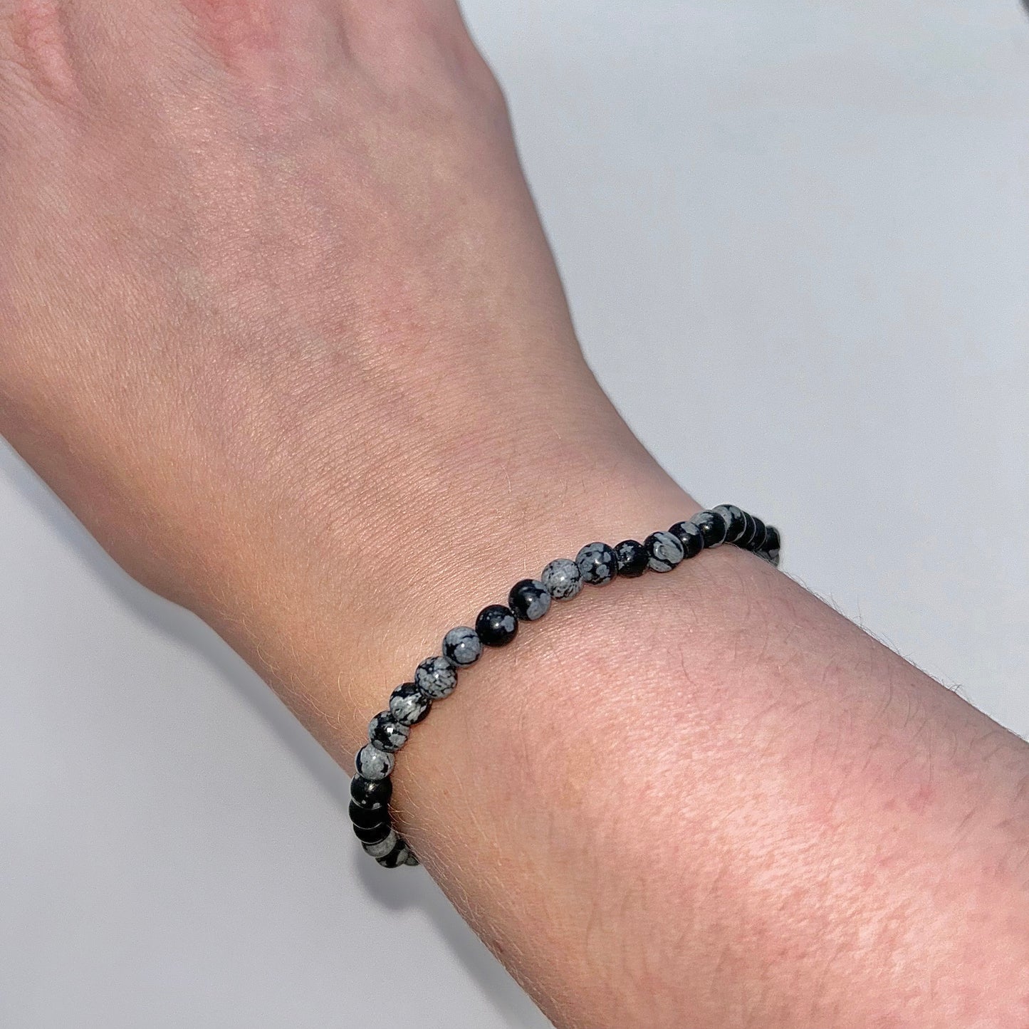 Snowflake Obsidian 4mm