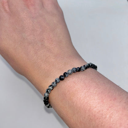Snowflake Obsidian 4mm