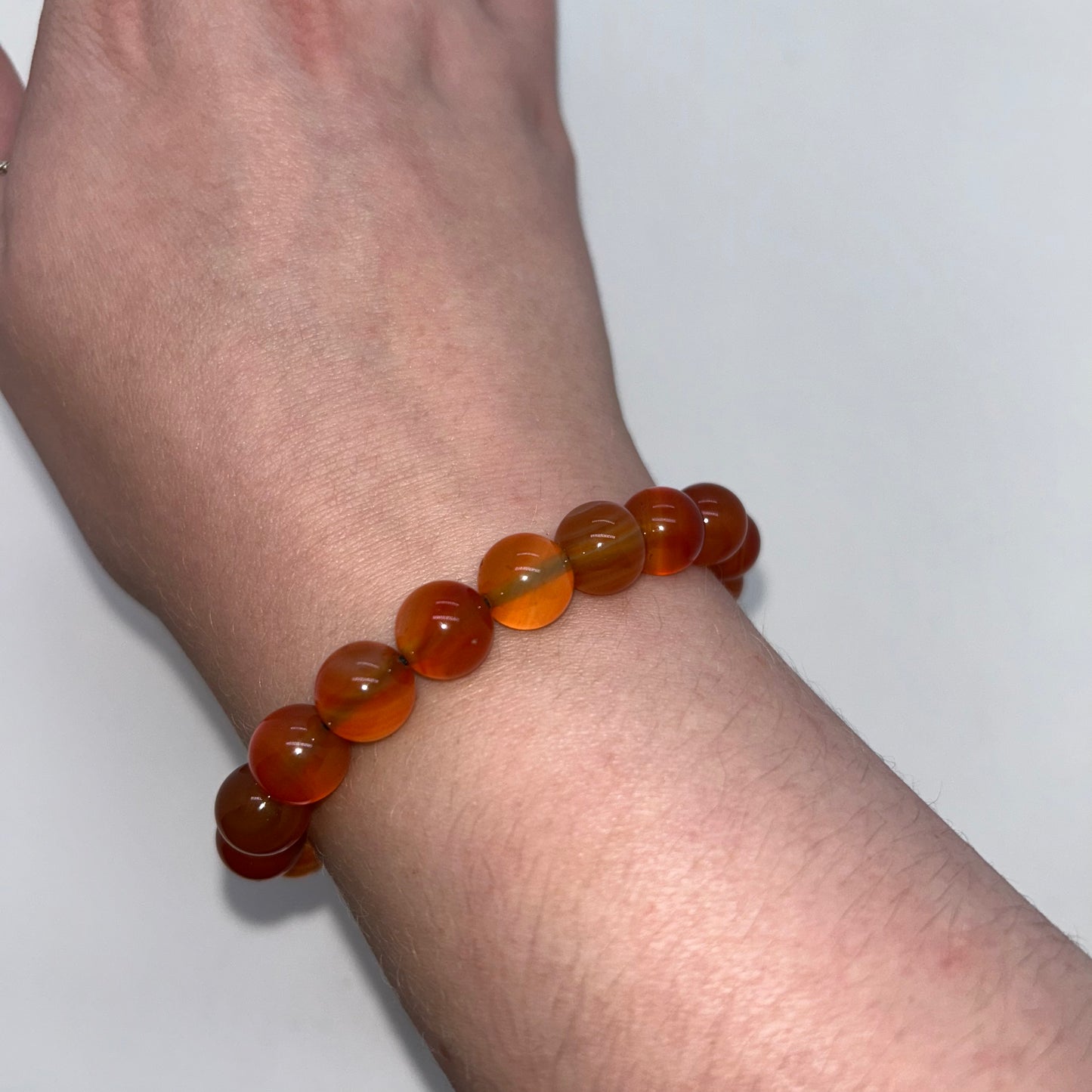 Carnelian 10mm Round - adjustable