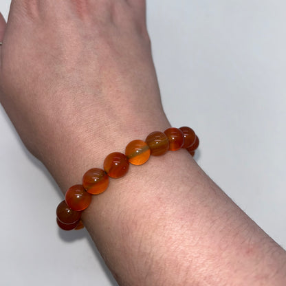 Carnelian 10mm Round - adjustable