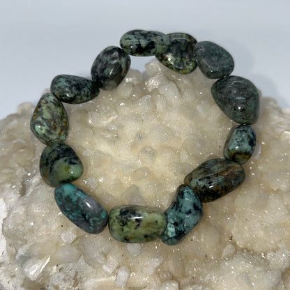 African Turquoise Tumbled Bracelet