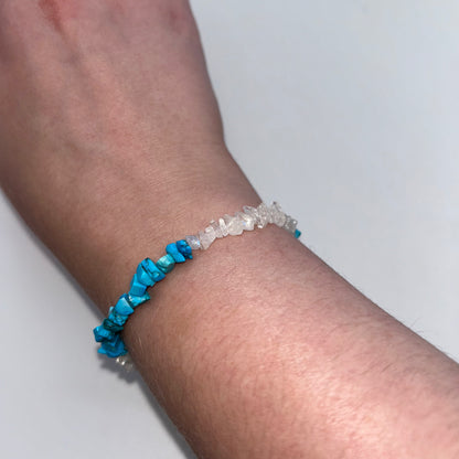 Chip Turquoise & Rainbow Moonstone