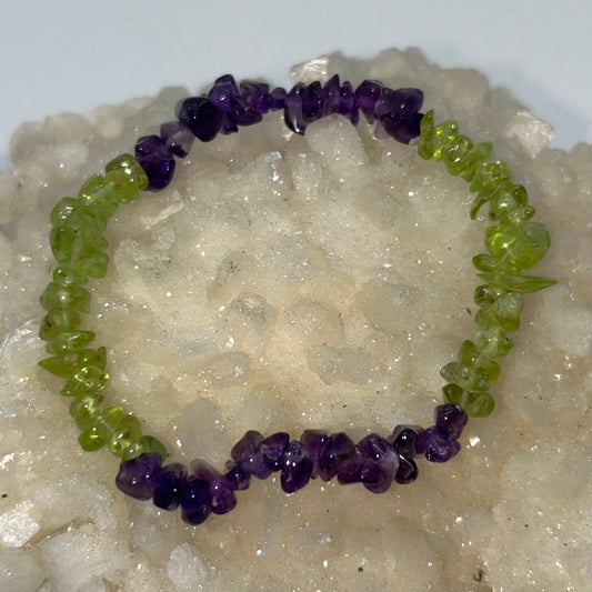 Chip Amethyst & Peridot