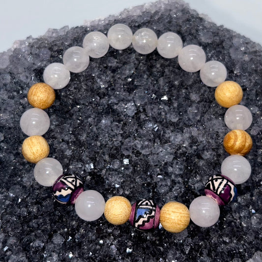 Palo Santo & Rose Quartz 8mm