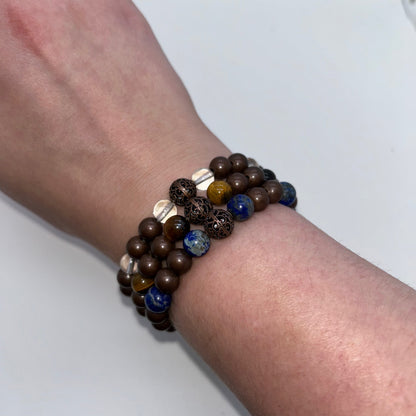 Copper w/ Gemstone 8mm